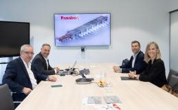 Representatives of the Provincial Council of Gipuzkoa during their meeting at Pasaban